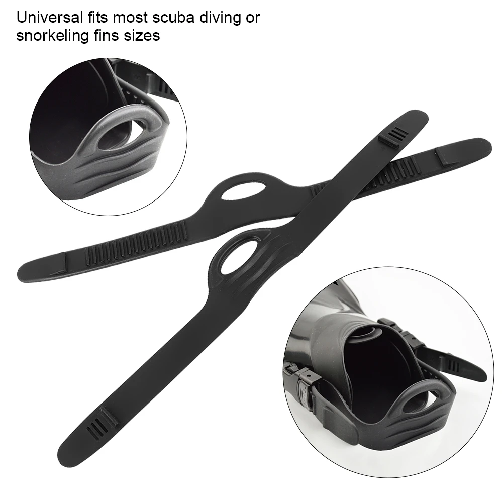 New M/L Swimming Fin Strap Flippers Fin Strap KEEP DIVING Adjustable Rubber Fin Flippers Strap Swimming Diving Dive Accessories 2