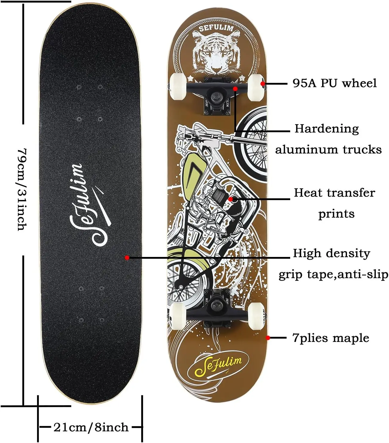 Complete skateboard setup