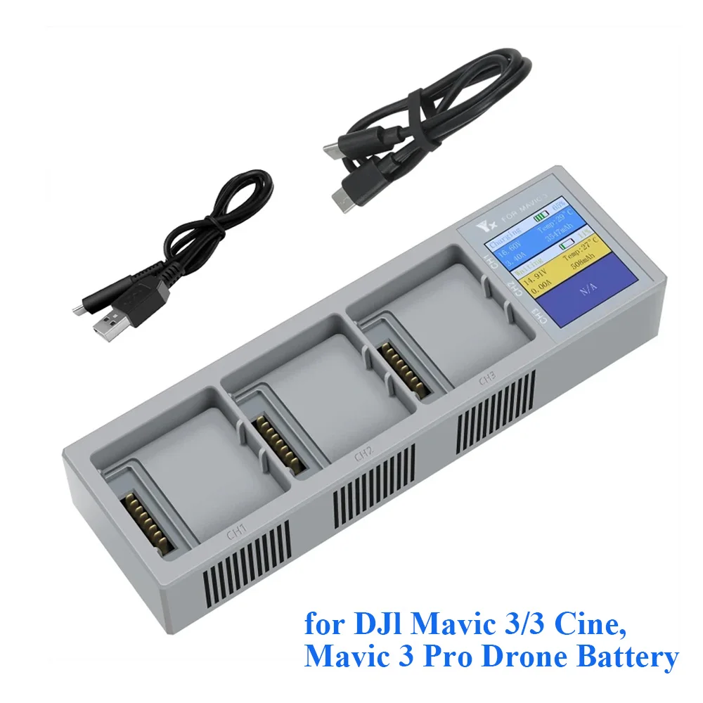 Chargeur Hub Batterie Intelligent pour DJI Mavic 3 - Affichage Numérique