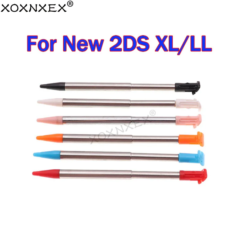XOXNXEX 6pcs Metal Telescopic Stylus Touch Screen Pen for Nintend New 2DS LL XL