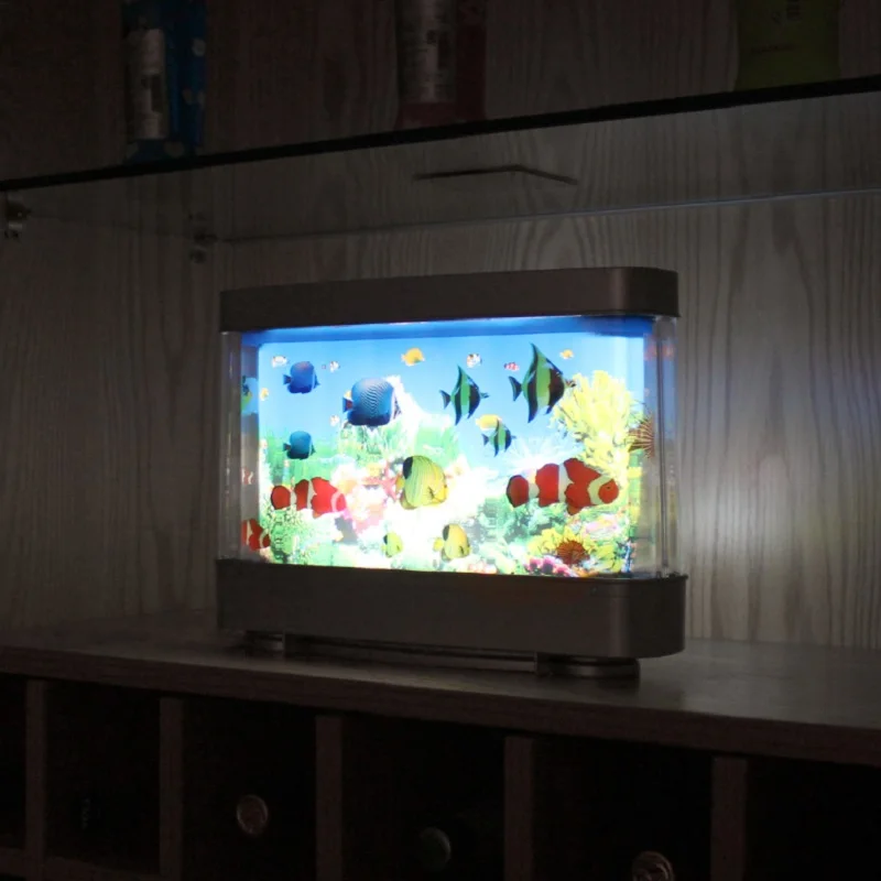 Veilleuse de simulation de faux poisson précieux, aquarium virtuel, océan,  lampe à LED dynamique, chambre mignonne, bureau, décoration d'intérieur,  décoration d'aquarium - AliExpress