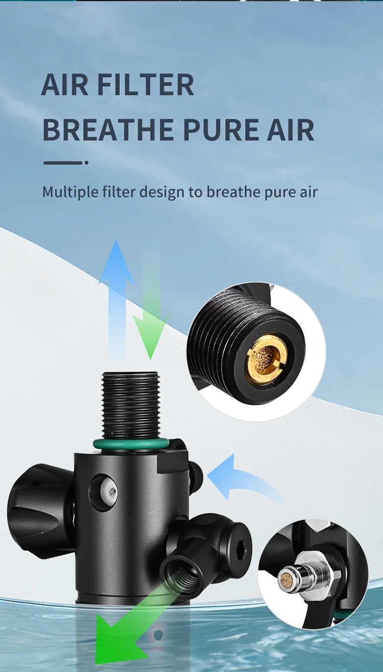 4L Scuba Diving Cylinder Oxygen Tank Set Snorkeling Respirator Fish Gill Oxygen