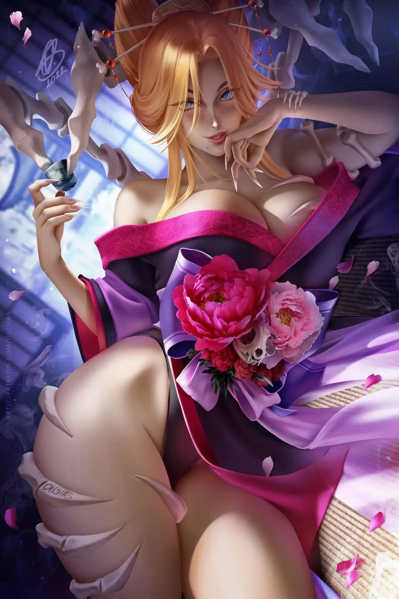 Anime Bleach Rangiku Matsumoto Kimono Sexy Nude Lady Print Canvas HD  Painting Poster Living Room Bedroom Handing Picture 60x90cm - AliExpress