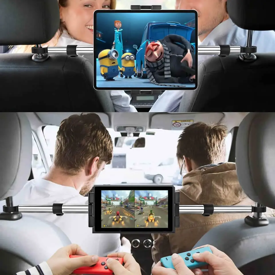 Tablet Suporte no Carro para Ipad Pro 12.9 Titular do Carro Encosto de Cabeça Tablet Montagem Braçadeira para Samsung Galaxy Tab s7 Mais 13 - Imagem 4
