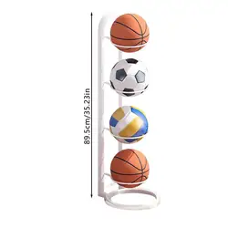 Multi-Layer Cast Iron Sports Ball Display & Storage Stand (02)