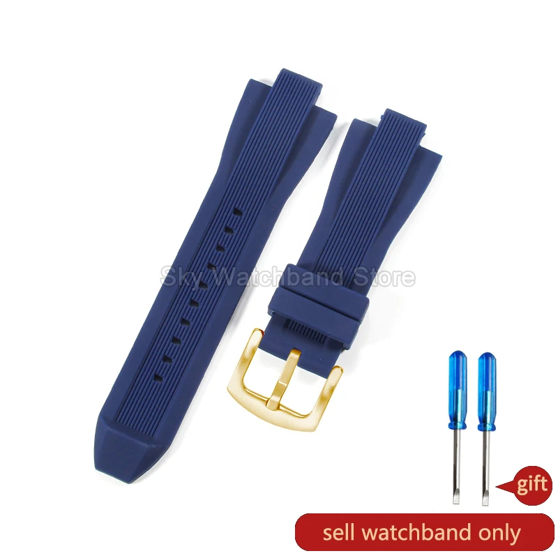 Michael Kors Black Silicone Strap with Soft Hypoallergenic Design and Protruding Interface Pin Buckle