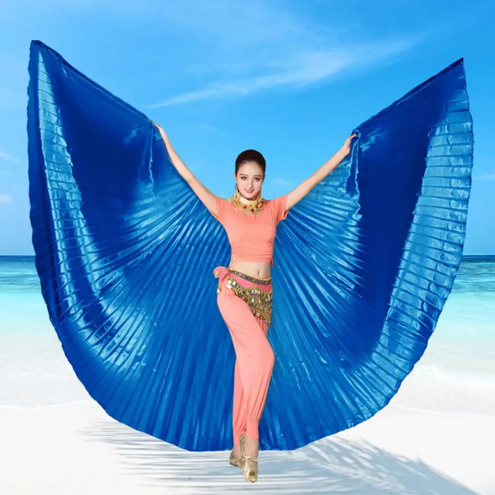 

Belly Dance Wings Belly Dance Accessories Bollywood Oriental Egyptian Wings Stick Dancing Costume Adult Kids Children Women Gold
