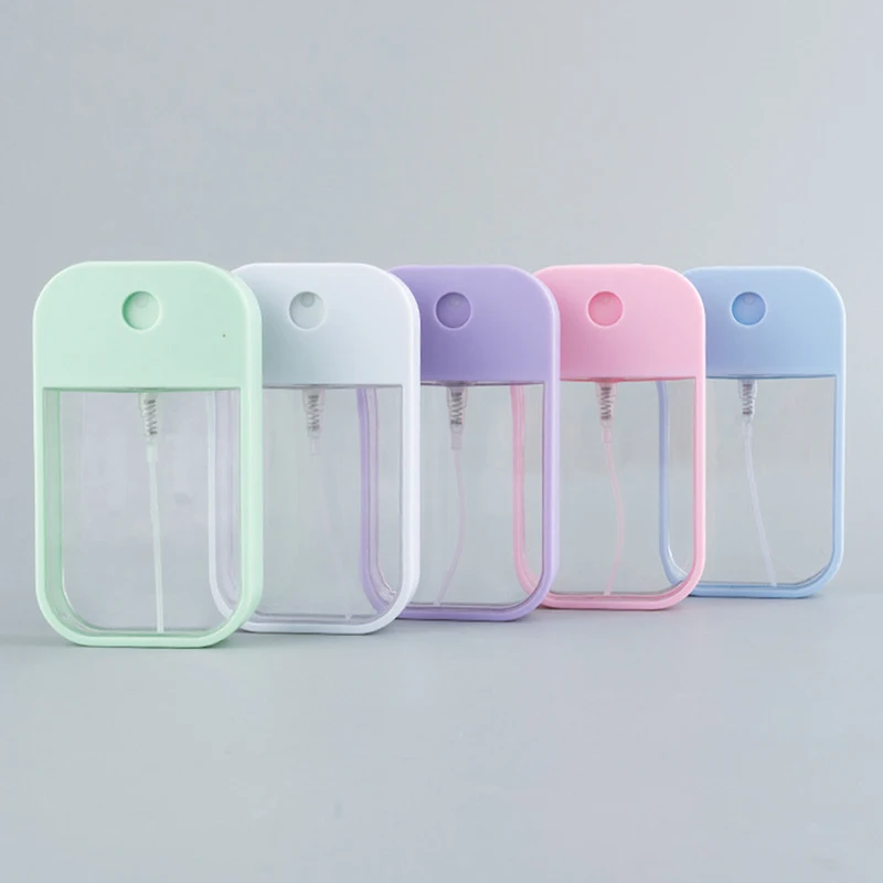 Spray Bottle,Refillable Bottle,Refillable Plastic Bottles 45ml Portable Mini Refillable Fragrance Hand Sanitizer Alcohol Bottle With Spray Fragrance Pump Empty Cosmetic Container Travel