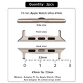 Silver 49mm for 22mm