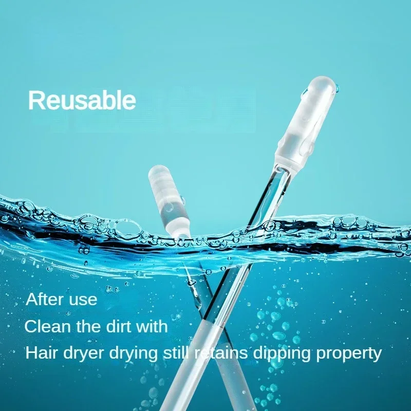 1set Disposable Sticky Ear Swabs Reusable Ear Cleaner Soft Silicone Wax Removal Tool Remover For All Ages ear swabs