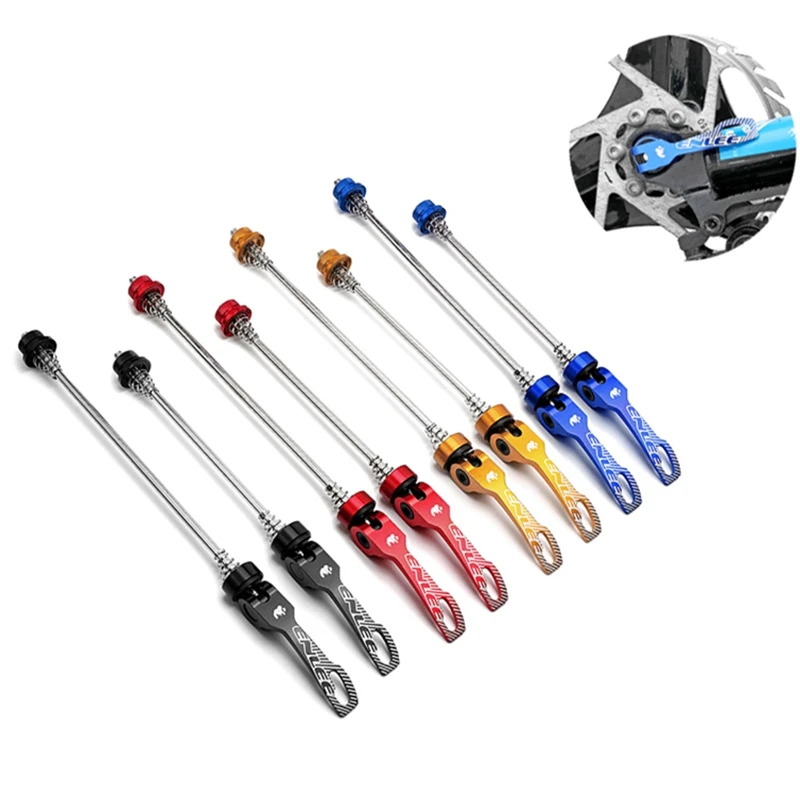 Bicycle Skewers ENLEE Hub Quick Release Lever MTB Road Aluminium Alloy Front 100mm Rear 135mm For Mountain Bike Folding