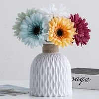 Modern Flower Vase Imitation Ceramic Flower Pot Plants Flowers Arrangement Container Ornament Home Living Room Decor 2