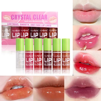 6pcs Lip care essence Lip oil Lip gloss moisturizing and weakening Lip lines Priming lipstick Female lip gloss set