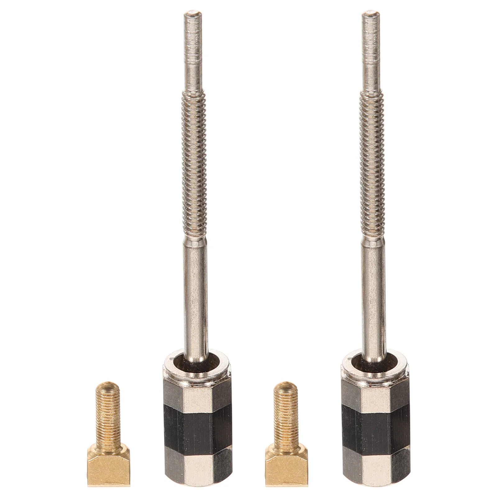 

2 Pcs Bow Screw Violin Accessories Practical Frog Accessory Metal Repairing Viola Parts