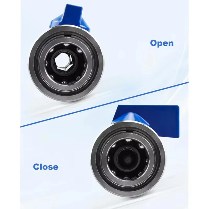 High Pressure Washer Ball Valve Kit 3/8 or 1/4 Quick Connect Fittings for Power Washer Hose Control Water Flow Switch 4500 PSI 3