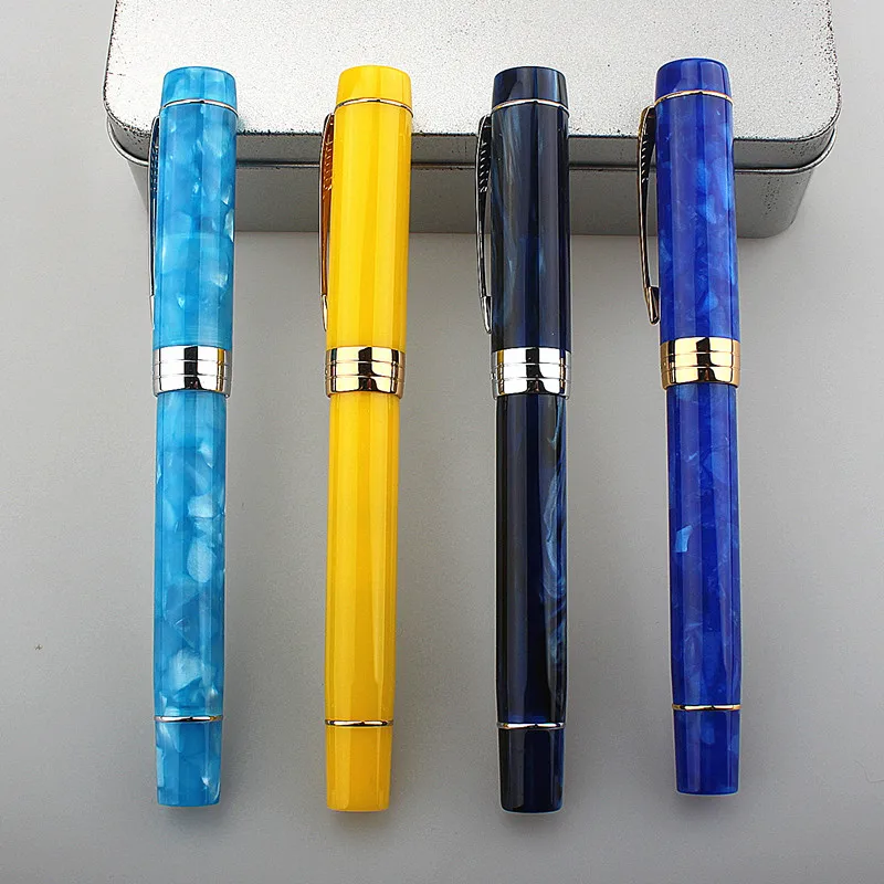 Jinhao 100 New Centennial Resin Fountain Pen EF F M Bent Nib Ink Pen with Converter School Business Writing Gifts Pens