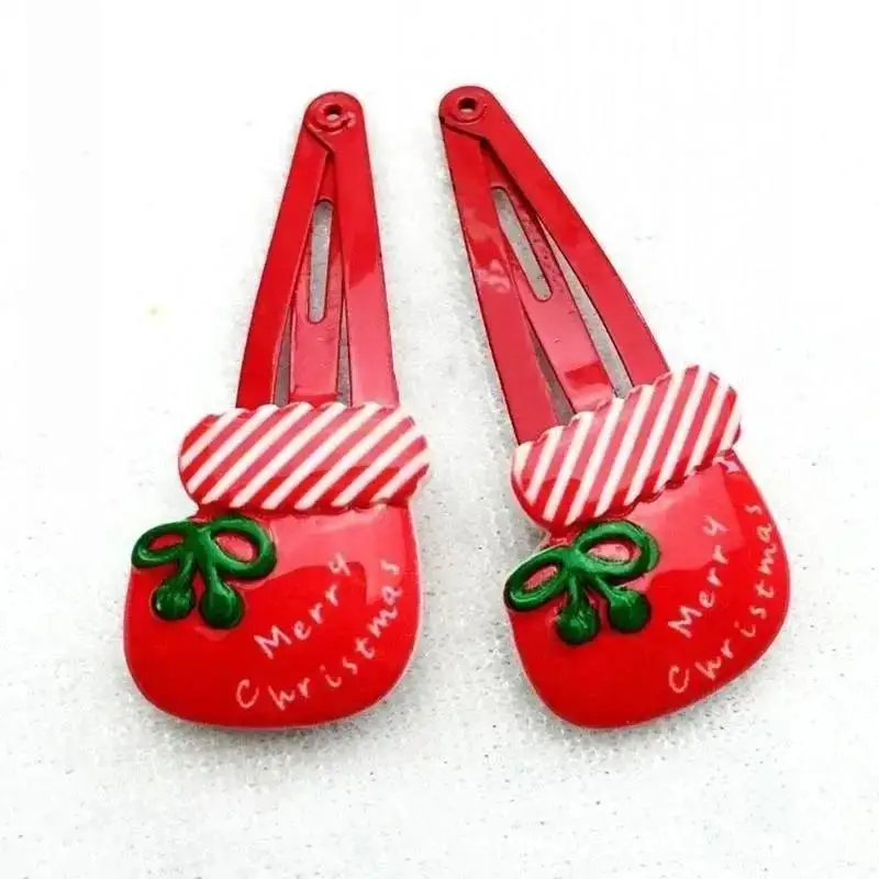 10 Pcs Kids Girl Candy Hairpin Baby Hair Clip Christmas Barrettes Christmas Headbands Suitable Grils Festival Decoration Clip