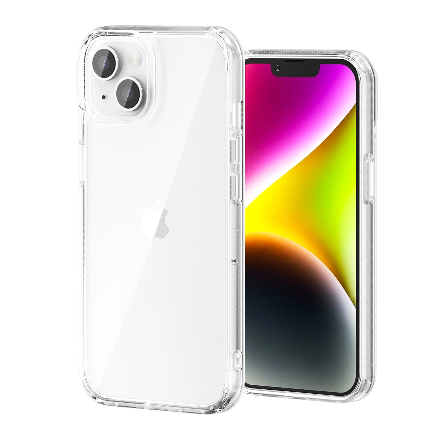 

Прозрачный чехол Yamdrok для iPhone 13 14, мягкий силиконовый чехол из ТПУ для iPhone, прозрачный чехол