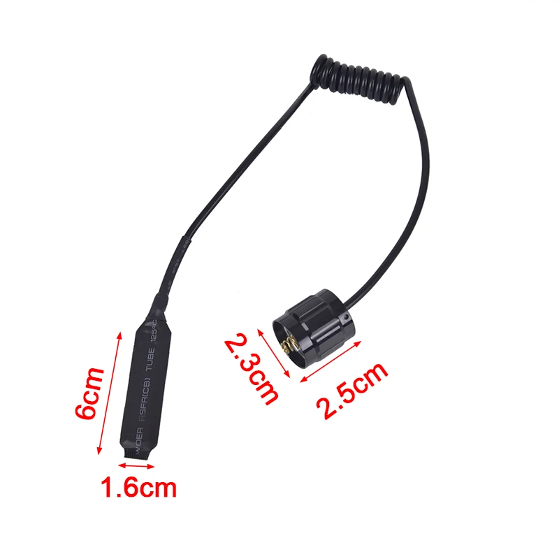 Description Picture 2 of itemT70 Tactical Flashlight Remote Pressure Switch Voiceless with Rat Cap for Trustfire T70 Rifle Flashlight Weapon Lights