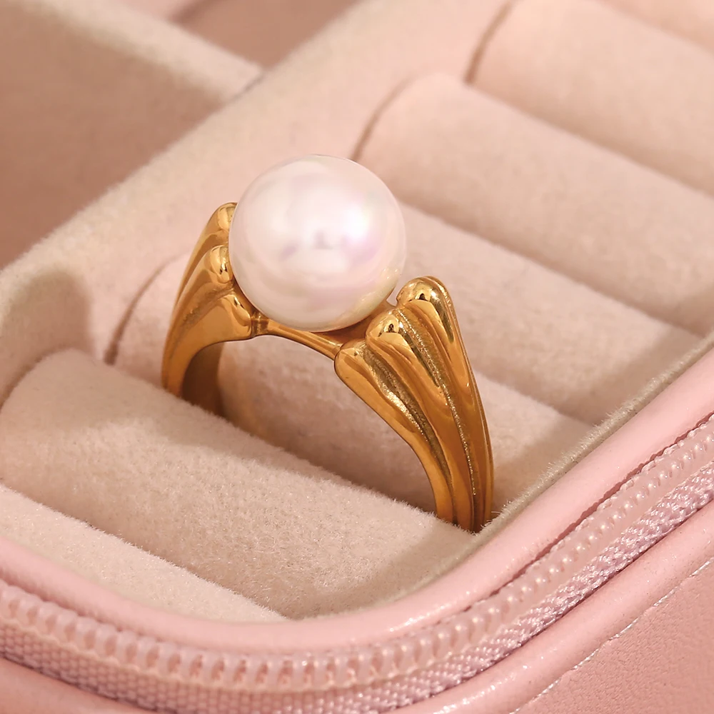 Modern Pearl Ring– NAZ Parure