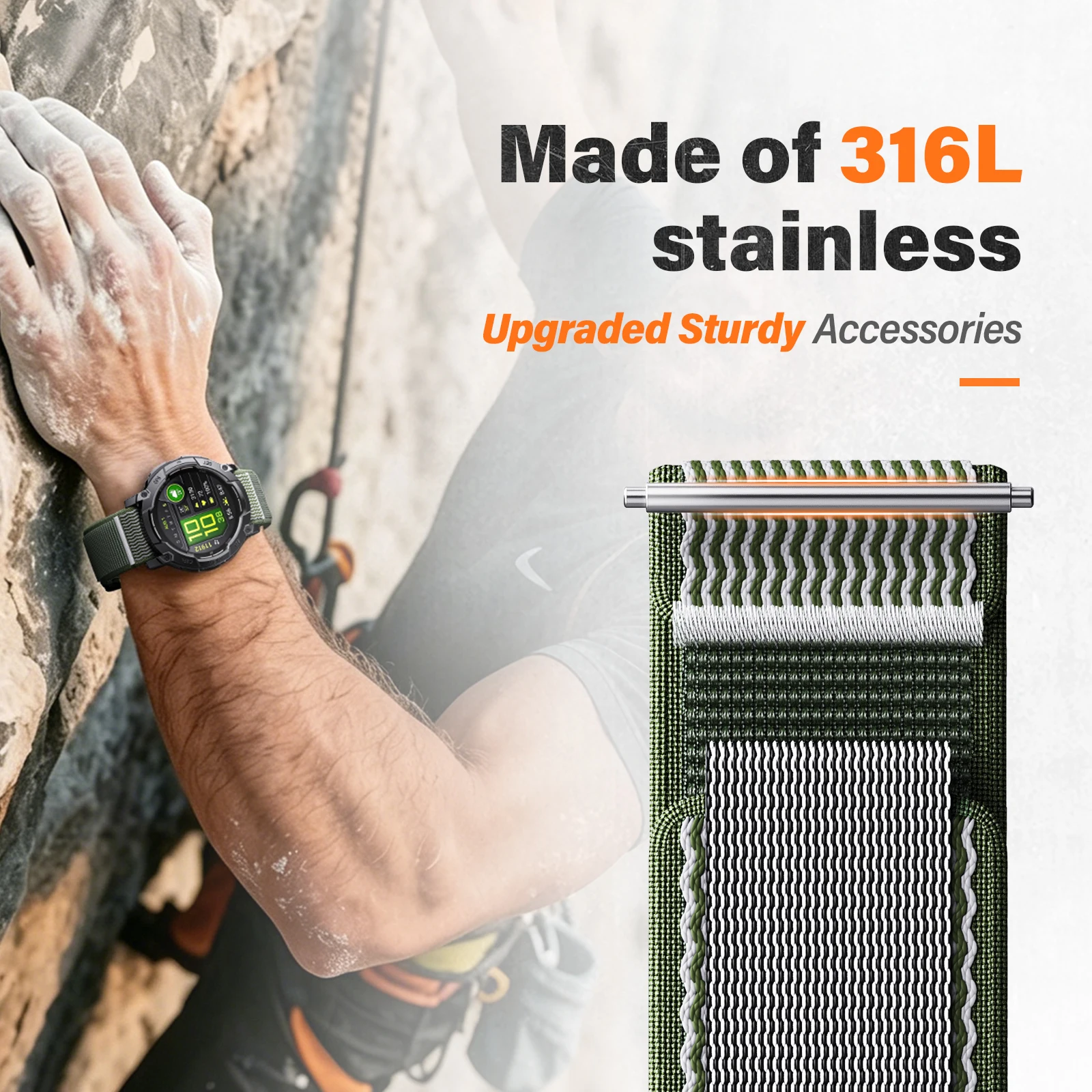 Quick Release Woven Nylon Loop Replacement Strap