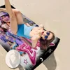 Emilia Mernes Singer Microfiber Blanket Quick Drying Beach Towels Oversized Printing Super Absorbent Pool Towel Blanket 3