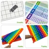 Multiplication Games Pop Toy Erasable Card Pen, Quick Push Pop Math Learning Writing Games, Educational Stationery for Kid Pupil 5