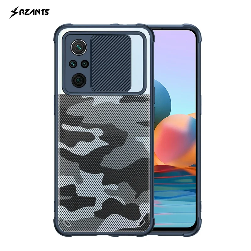 

For Redmi Note 10 Pro Case Camouflage Military Shockproof Armor Slide Camera Protection Cover For Redmi Note 10 4G чехол Rzants
