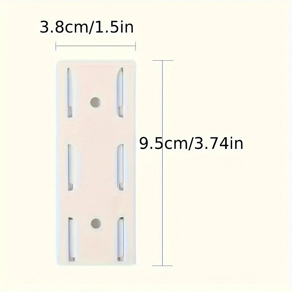 Self-Adhesive Socket Fixer Wall Hanging Power Strip Holder 4pcs