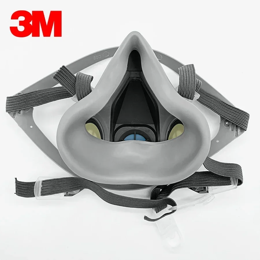 15p 3M 6200 Gas Mask for Spray Paint Decoration Chemical Dust Mask Body Protect Toxic Steam Filter Respirator Reusable Half disposable face mask kn95 mask
