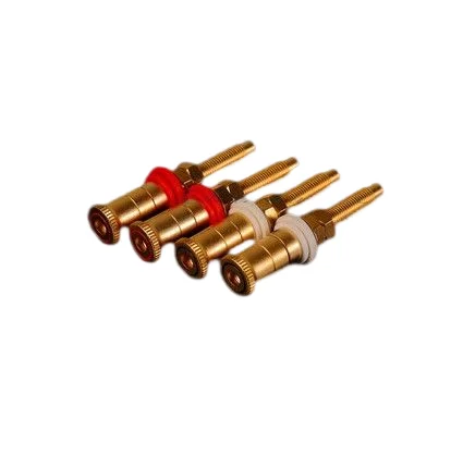 

Denmark Pure Copper Plated Gold Imitation WBT Lengthening Speaker Wire Terminal High Grade 4pcs/Lot