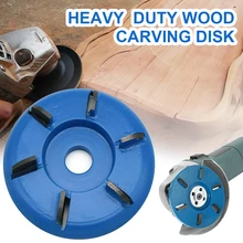 

6 Teeth Wood Turbo Carving Disc 90mm Diameter 16mm Bore Woodworking Tea Tray Digging Wood Carving Disc Tool Milling Cutter