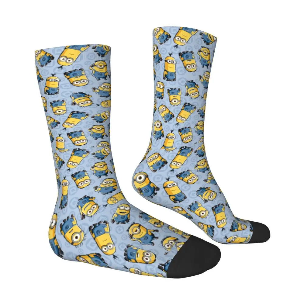 Custom Cool Print M- Minions Cartoon Socks for Women Men Stretchy Summer Autumn Winter M- Minions Bananas Crew Socks 183 Sb4fdfd7db63345c3be73be7c6192ee32K