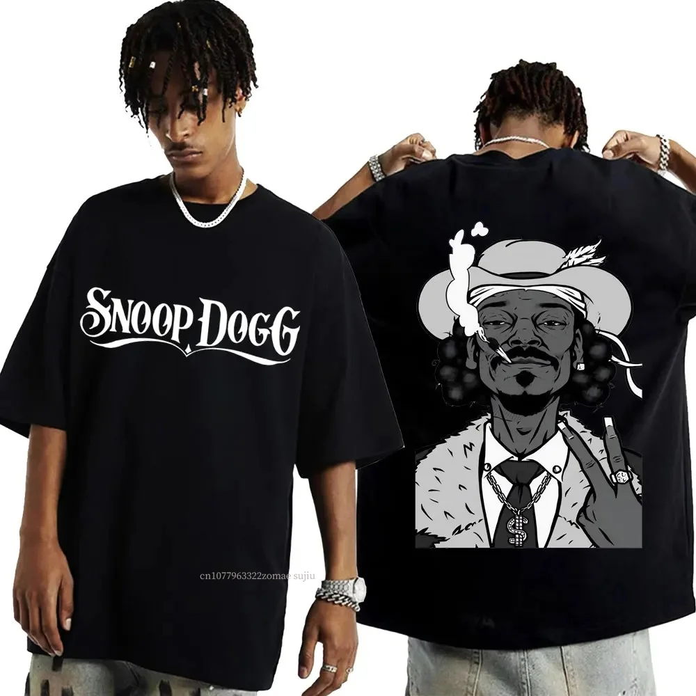 

Hot Sale Rapper Snoop Dogg Graphic T Shirt Men's Hip Hop Fashion Style Funny T Shirts Summer Unisex Oversized T-shirt Streetwear