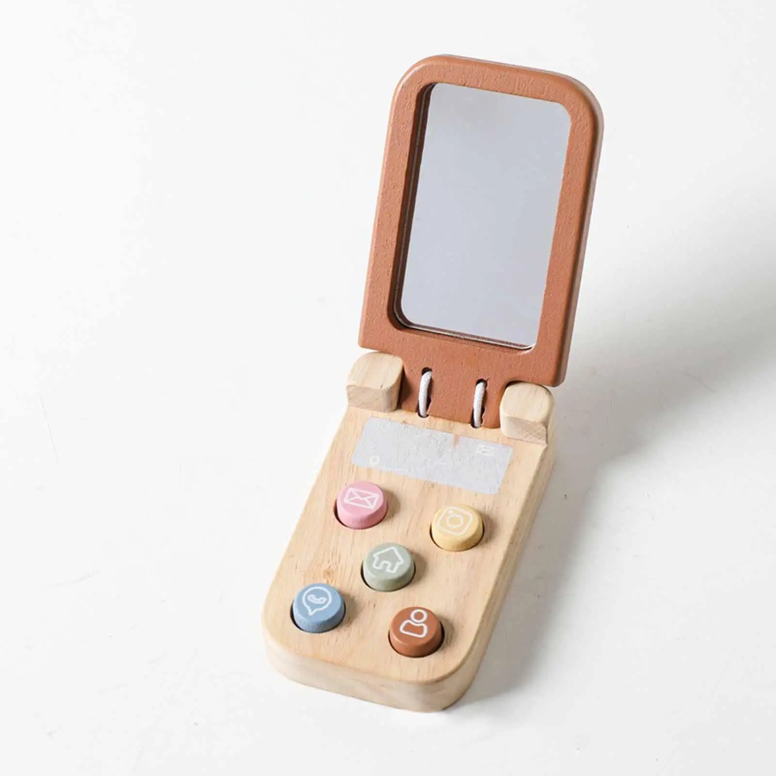 Wooden Baby Cell Phone Toy Gift Birthday Sensory Toy Flip Pretend Play Phone Educational for Preschool Children Party Boys Girls Wooden Baby Cell Phone Toy Gift Birthday Sensory Toy Flip Pretend Play Phone Educational for Preschool Children Party Boys Girls