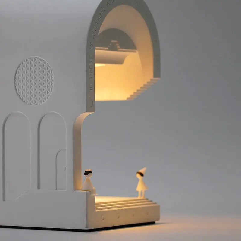 

Fire-free Aromatherapy Monument Valley Architectural Lamp Designer Gift Bedroom Night Light Sleep Aid Fragrance Wax