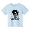 Tshirts Hot Movie Wednesday Addams 3d Printed Boy Girl Summer Casual Fashion Harajuku Oversized O-neck Tshirt Kids Tees Clothes 6