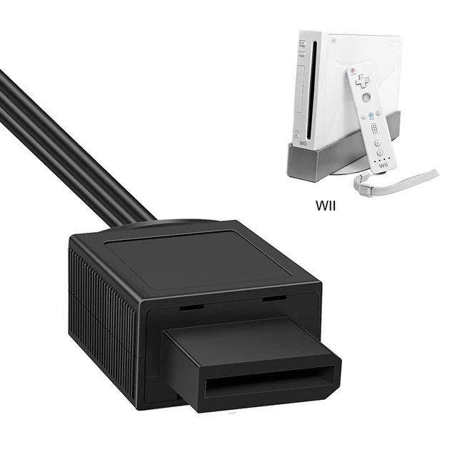 Wii HDMI Adapter, Wii to HDMI Converter with HDMI Cable（Black）