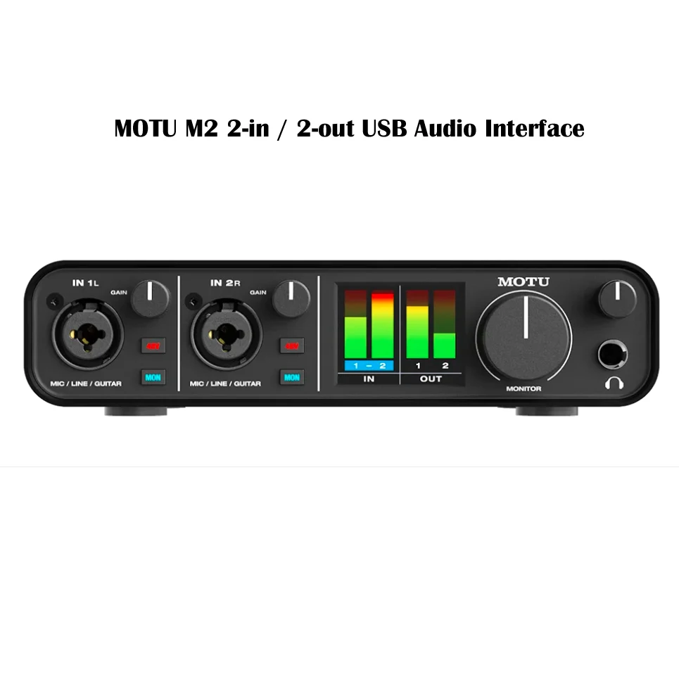 Motu m2 2-in / 2-out USB-Audio-Interface mit profession eller 