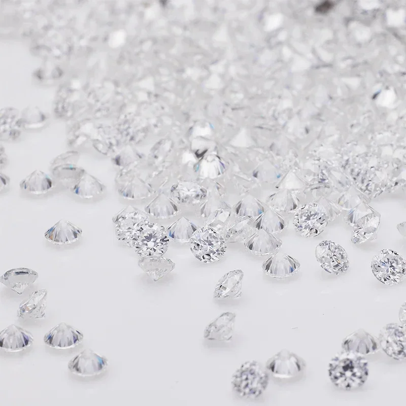 100% Real Moissanite 0.7-3.0mm 1CT D DEF GH IJ VVS1 Round Cut Super White Moissanite Diamond Test Positive loose moissanite stones,loose lab grown diamond