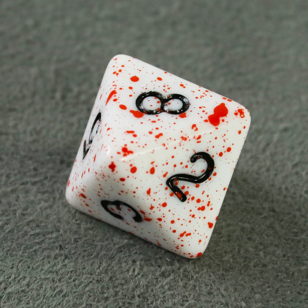 10개의 다면체 주사위 세트, D4 D6 D8 D10 D% D12 D20 주사위(DND RPG 테이블탑 게임 엔터테인먼트 용품용)