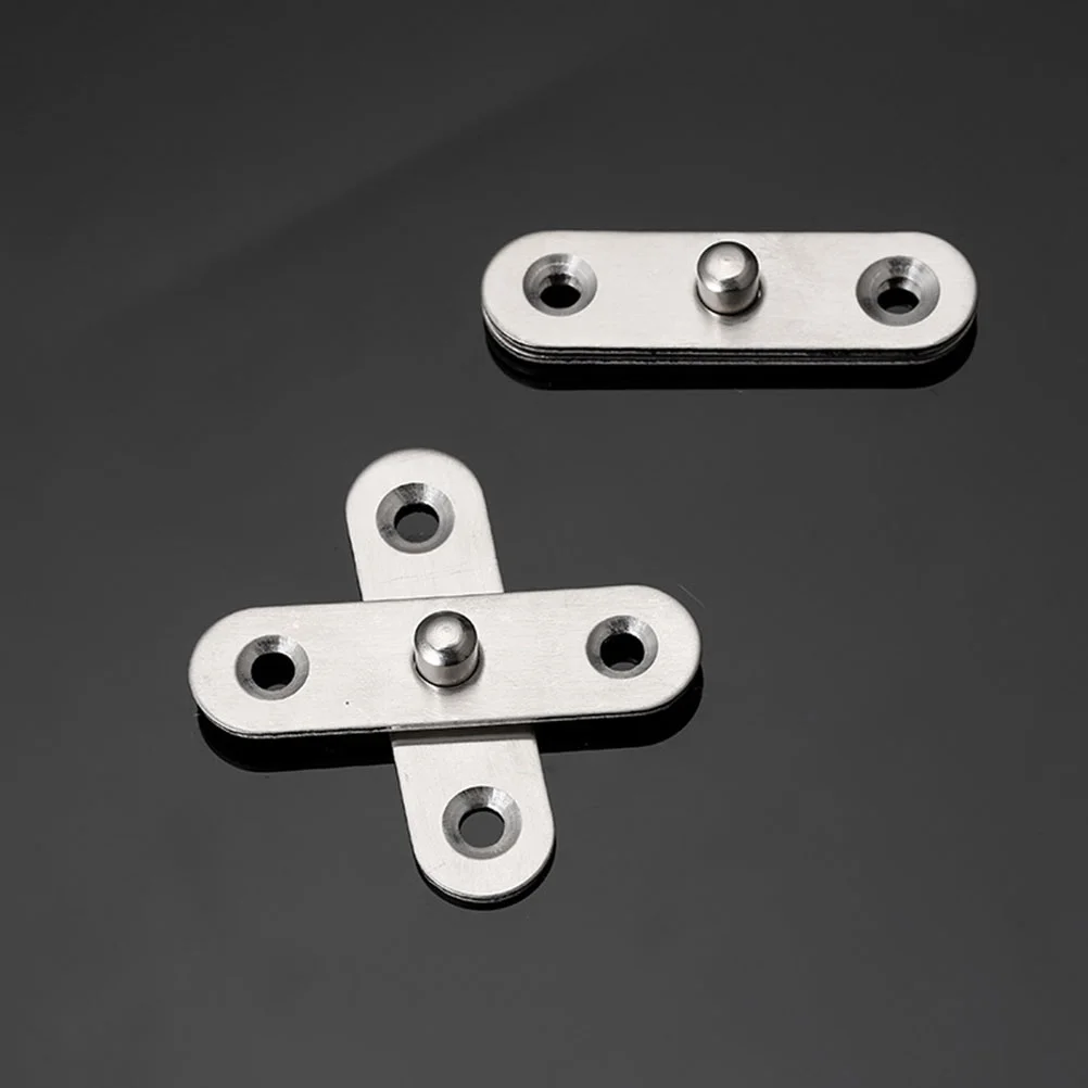 12 Pcs Cabinet Door Hinge 360 Degree Pivot Small Hinges Heavy Duty Rotating for Cabinets Stainless Steel Rotation