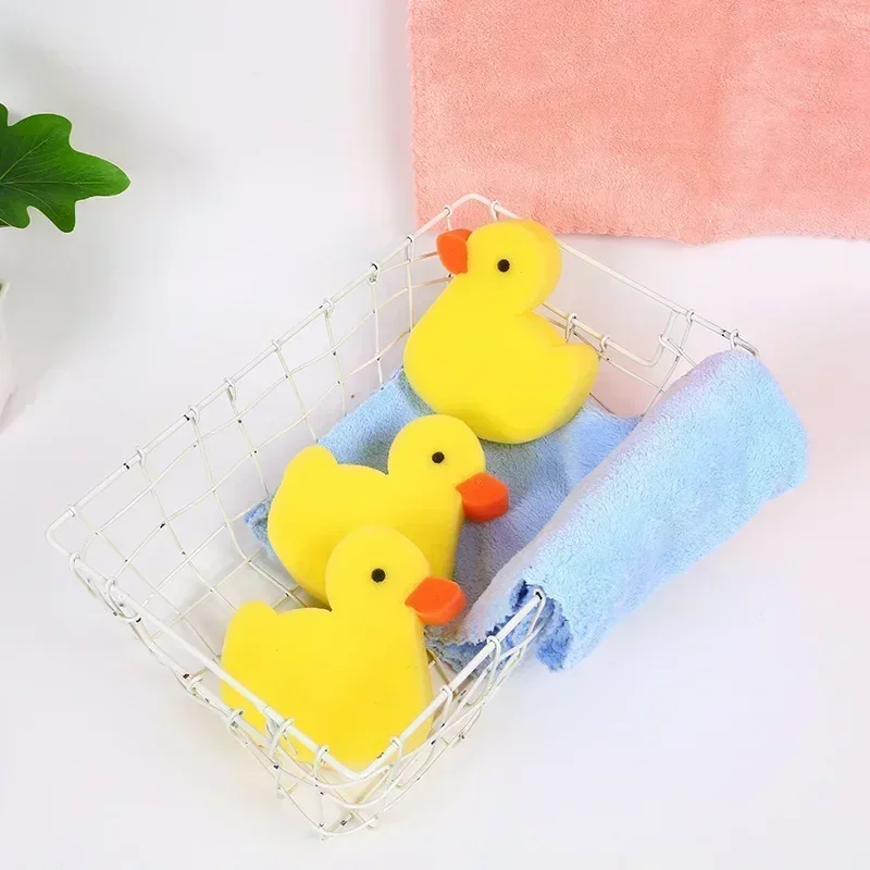 Baby Bath Sponge Children Animal Shape Sponge Wipe Newborn Cartoon Duck Bath Towel Baby Supplies Stuff baby bath sponge