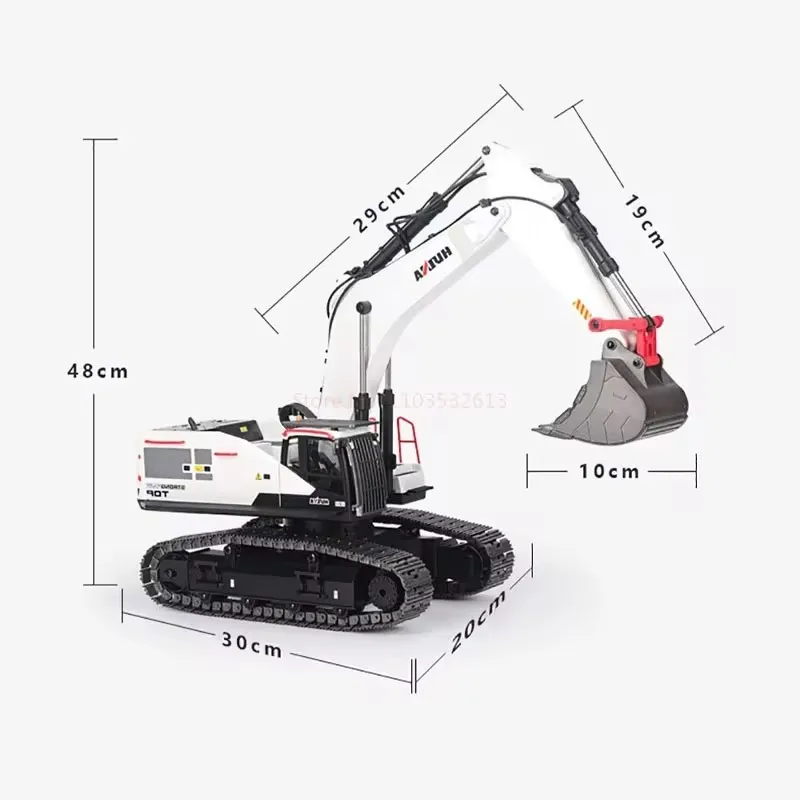 Huina 1594 Excavator 1/14 Electric Heavy 22 Channel Remote Control 2.4g Wireless Engineering Vehicle Excavator Toy 6