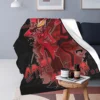 Hazbin Hotels Alastor Knitted Blanket Flannel Super Warm Throw Blankets for Outdoor Travel Bed Rug 2