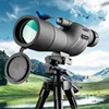 Transparent monocular telescope, variable frequency monocular telescope, suitable for outdoor camping hunting bird watching 1