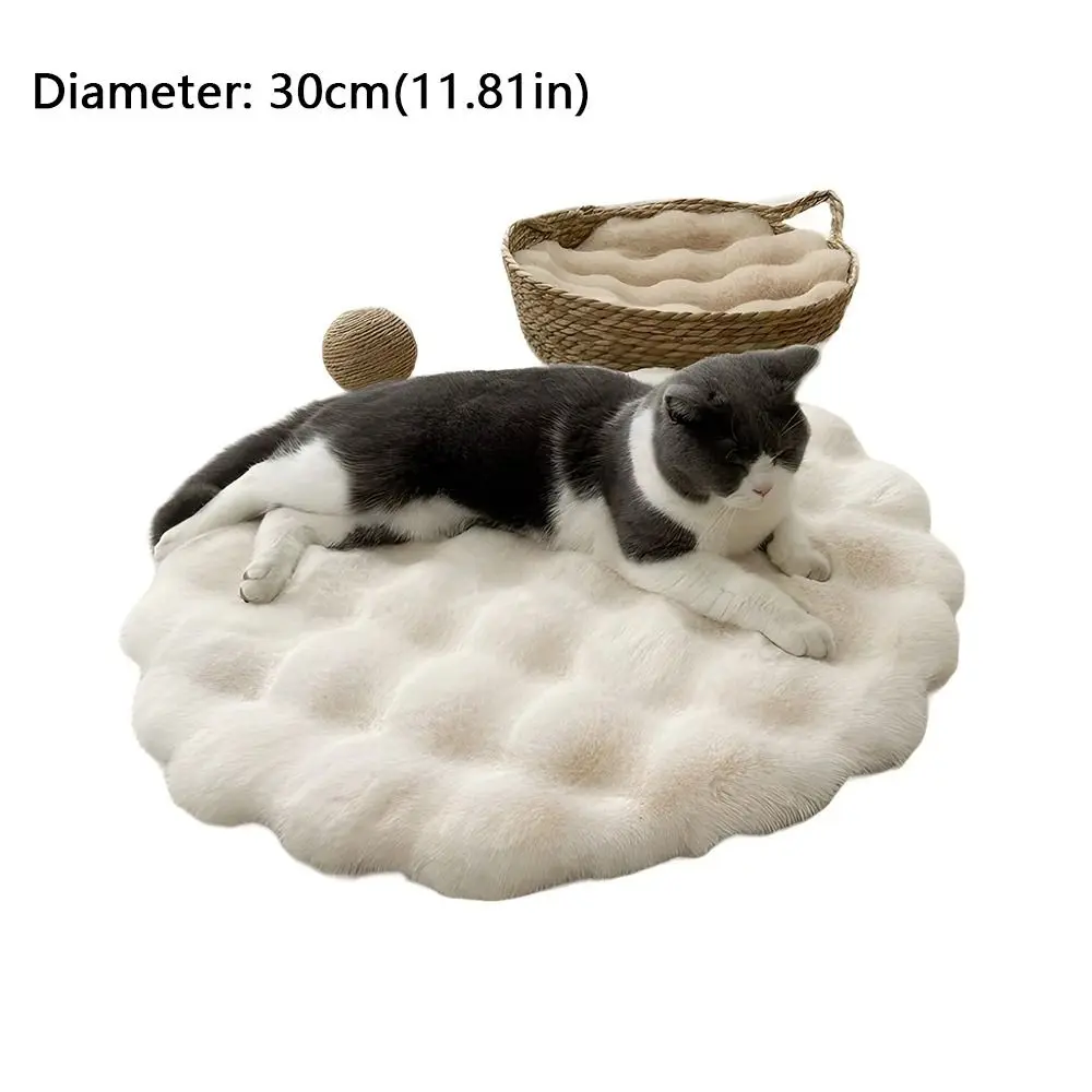 New Round Cat Mat Non-Slip Bottom Insulation Feature Pet Cushion Pad Washable Pet Blanket Dog Bed Sleeping Pads