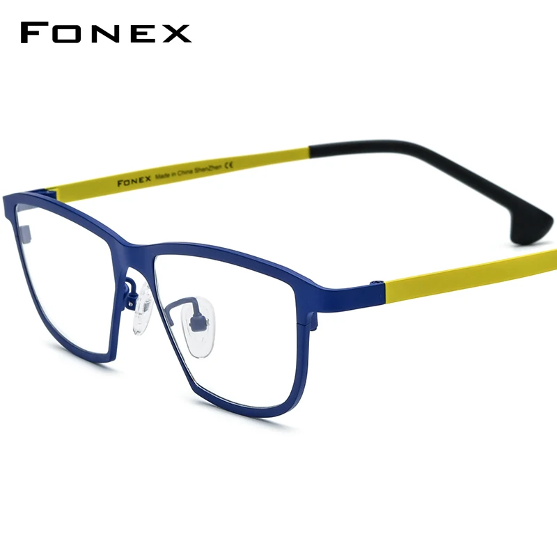 

FONEX Pure Titanium Glasses Men 2024 New Retro Polygon Eyeglasses Women Trendy Color Eyewear F85824