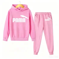 Cadeaux de vacances pour enfants de 3 à 12 ans, ensemble de 2 pièces, vêtements pour garçon et fille, sweat-shirt + pantalon, survêtement printemps automne 2