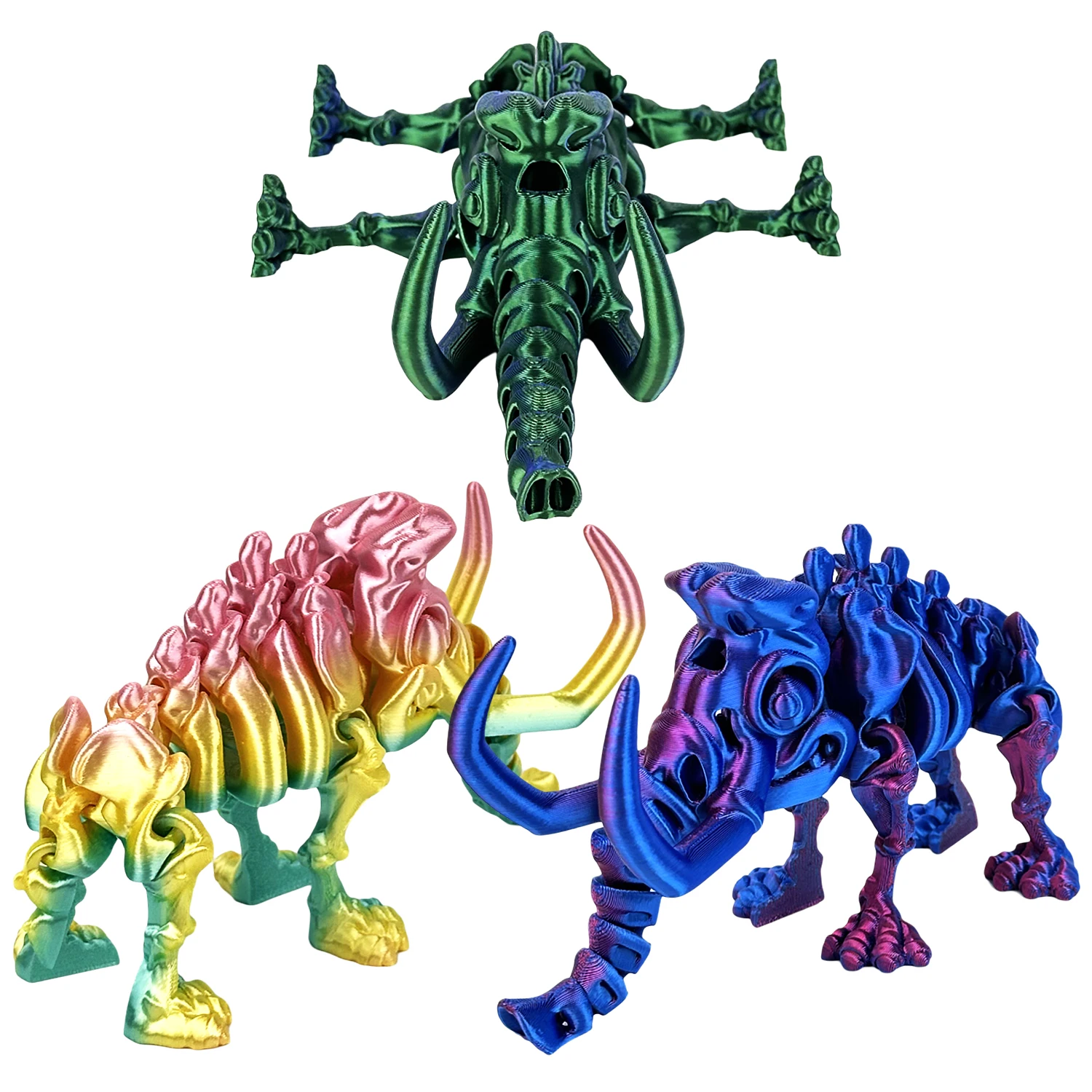 3D printed mammoth bone joint movable decorative ornament handicraft skeleton integrated model 6